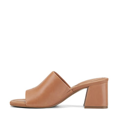 Rockport Women / Gracyn Slip-On Sandals - Brown Leather