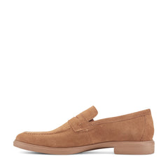Rockport Men / Keenan Penny Loafers - Medium Natural Suede