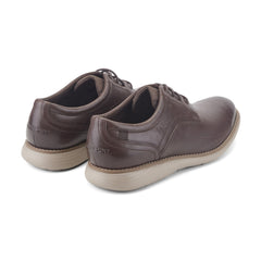 Rockport Men / Garett Plain Toe Oxford - Dark Brown Leather
