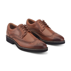 Rockport Men / Fallo Dress Lace-up Almond Toe Oxfords - Medium Natural Leather