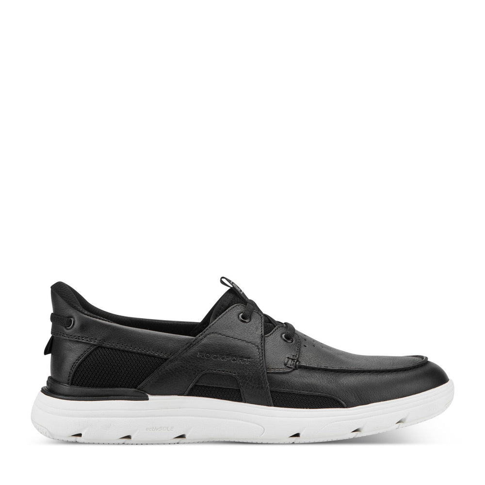 Rockport Men / Seadon Step Activated Sneakers - Black Leather