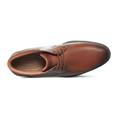 Rockport Men / Flynn Lace-up Almond Toe Casual Boots - Medium Natural Leather