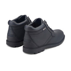 Rockport Men / Storm Surge Plain Toe Boot - Black Leather