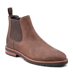 Rockport Men / Cassius Slip-on Almond Toe Boots - Light Brown Leather