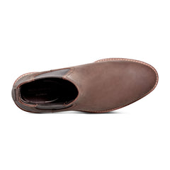Rockport Men / Cassius Slip-on Almond Toe Boots - Light Brown Leather