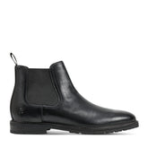 Rockport Men / Cassius Slip-on Almond Toe Boots - Black Leather