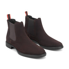 Rockport Men / Keeney Casual Slip-On Boots - Dark Brown Suede