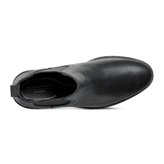 Rockport Men / Cassius Slip-on Almond Toe Boots - Black Leather