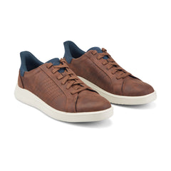 Rockport Men / Tristen Step Activated Lace-Up - Medium Brown Leather