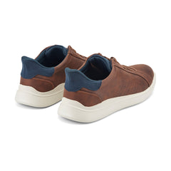 Rockport Men / Tristen Step Activated Lace-Up - Medium Brown Leather