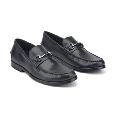 Rockport Men / Whit Classic Bit Loafers - Black Polished Leather