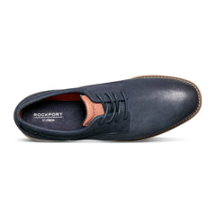 Rockport Men / Garett Plain Toe Oxford - Dark Blue Leather