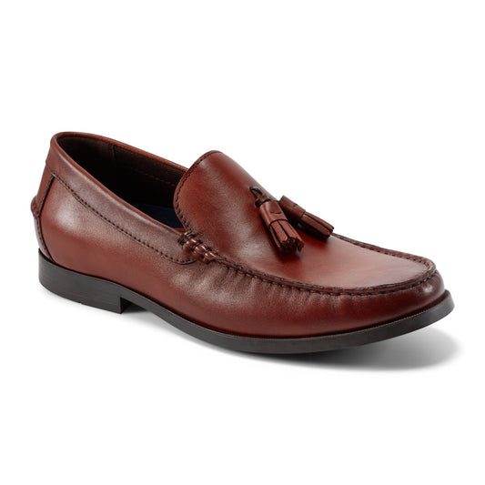 Rockport Men / Whitlaw Tassel Loafers - Dark Natural Leather