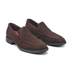 Rockport Men / Keenan Penny Loafers - Dark Brown Suede