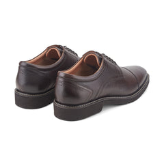 Rockport Men / Findlay Dress Lace-up Almond Toe Oxfords - Dark Brown Leather