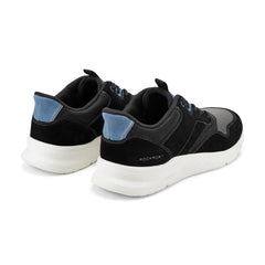 Rockport Men / Shawn Step Activated Casual Lace-up Sneakers - Black Suede