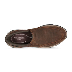 Rockport Men / Reece Step Activated Slip-ons - Medium Brown Suede