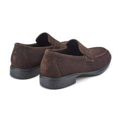 Rockport Men / Keenan Penny Loafers - Dark Brown Suede