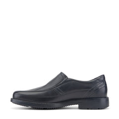 Rockport Men / Style Leader 2 Bike Toe Slip-On - Black Leather
