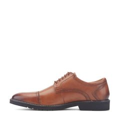 Rockport Men / Findlay Dress Lace-up Almond Toe Oxfords - Medium Natural Leather