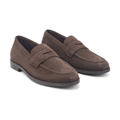 Rockport Men / Sutton Penny Loafers - Dark Brown Suede