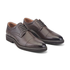 Rockport Men / Findlay Dress Lace-up Almond Toe Oxfords - Dark Brown Leather