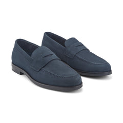 Rockport Men / Sutton Penny Loafers - Dark Blue Suede