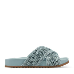 Rockport Women / Leia Casual Slip-On Flat Sandals - Medium Blue