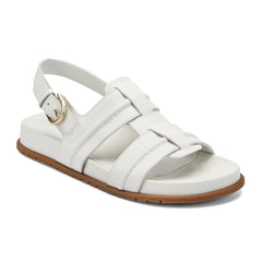 Rockport Women / Laina Slingback Fisherman Sandals - White Leather