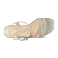 Rockport Women / Total Motion Teddy Sandals - Light Blue Sage Suede