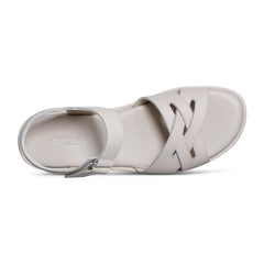Rockport Women / Amira Strappy Open Toe Casual Wedge Sandals - Ivory