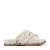 Rockport Women / Zora Open Toe Slip-on Flat Casual Sandals - Ivory