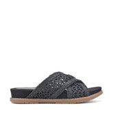 Rockport Women / Zora Open Toe Slip-on Flat Casual Sandals - Black