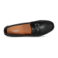 Rockport Women / Blara Almond Toe Casual Slip-on Flat Loafers - Black