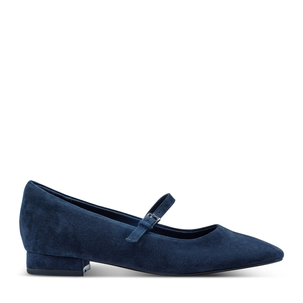 Rockport Women / Taren Total Motion Pointy Toe Dress Flats - Dark Blue Suede