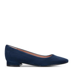 Rockport Women / Tessa Total Motion Pointy Toe Dress Flats - Dark Blue Suede