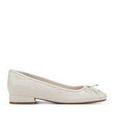 Rockport Women / Sadie Square Toe Slip-on Ballet Dress Flats - Ivory Leather