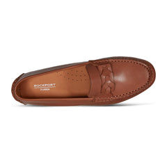 Rockport Women / Blara Almond Toe Casual Slip-on Flat Loafers - Medium Natural