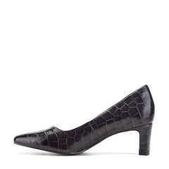 Rockport Women / Total Motion Merida Classic Dress Pumps - Dark Brown Croco Leather