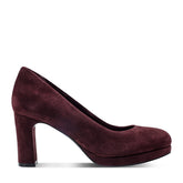Rockport Women / Carmen Total Motion Platform Pumps - Dark Red Suede