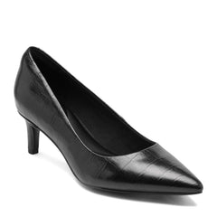 Rockport Women / Cindy Total Motion Pumps - Black Croco Leather