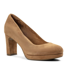 Rockport Women / Carmen Total Motion Platform Pumps - Medium Natural Suede
