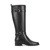 Rockport Women / Harper Riding Wide Calf Boot with Buckle - Black Leather