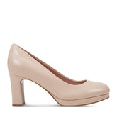 Rockport Women / Carmen Total Motion Platform Pumps - Light Natural Leather