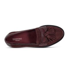 Rockport Women / Kiara Tassel Loafers - Dark Red Suede