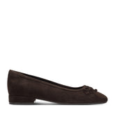 Rockport Women / Sadie Square Toe Slip-on Ballet Dress Flats - Dark Brown