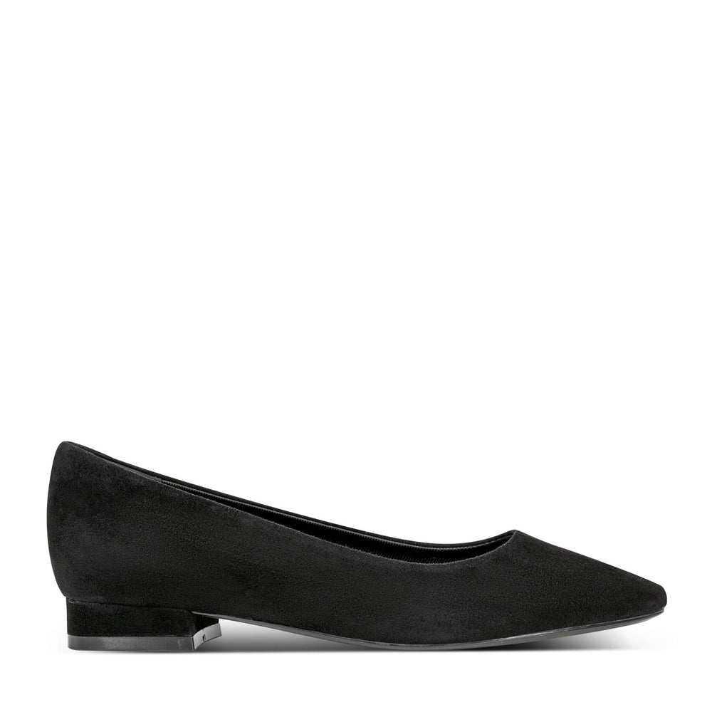 Rockport Women / Tessa Total Motion Pointy Toe Dress Flats - Black Suede