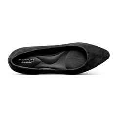 Rockport Women / Tessa Total Motion Pointy Toe Dress Flats - Black Suede