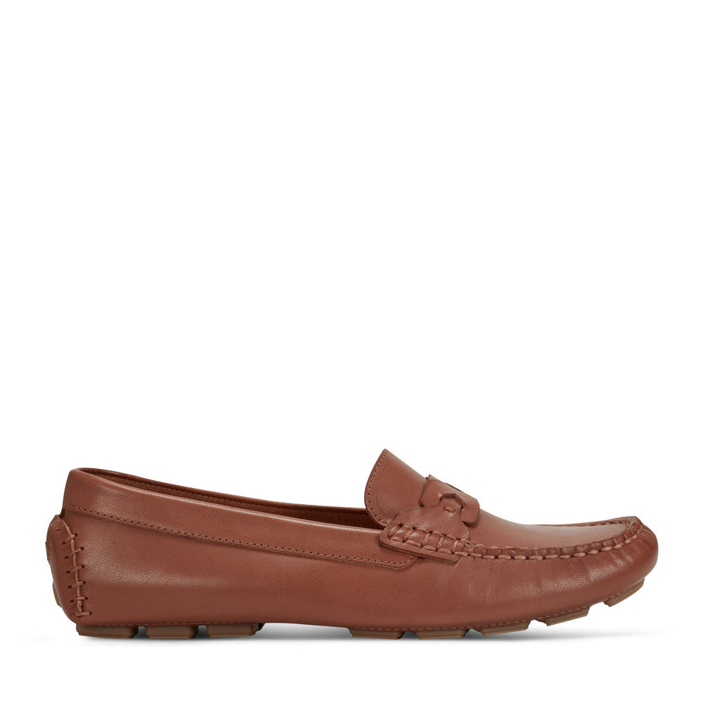 Rockport Women / Blara Almond Toe Casual Slip-on Flat Loafers - Medium Natural