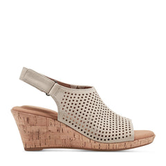 Rockport Women / Briah Perforated Slingback Sandal - Taupe Leather